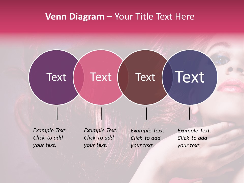 Makeup Hairstyle Woman PowerPoint Template