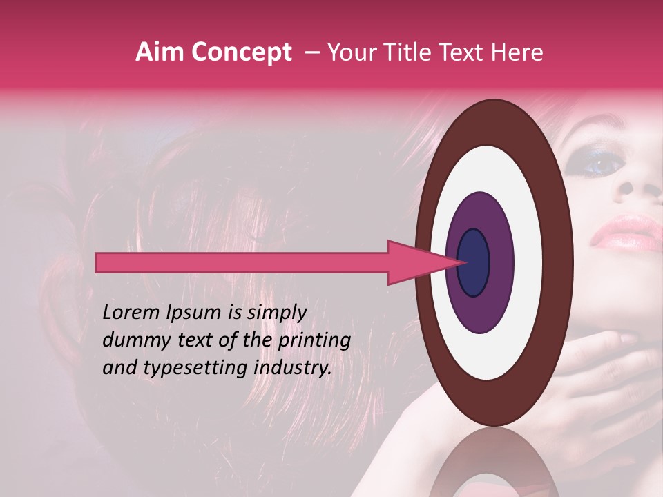 Makeup Hairstyle Woman PowerPoint Template