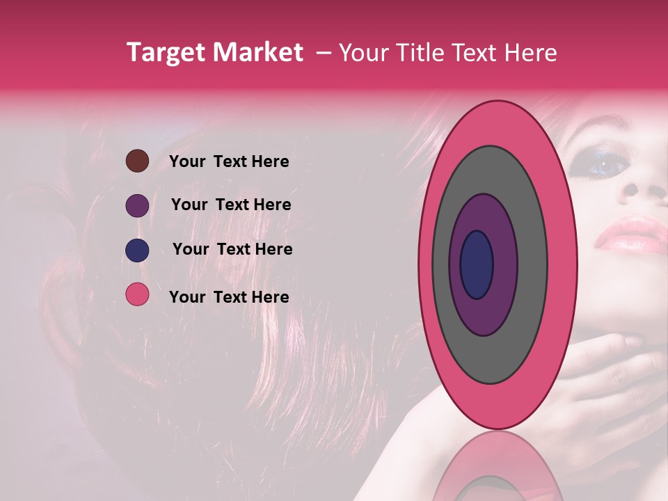 Makeup Hairstyle Woman PowerPoint Template