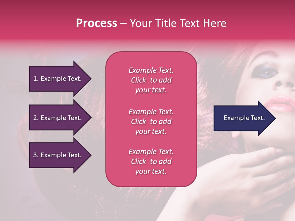 Makeup Hairstyle Woman PowerPoint Template