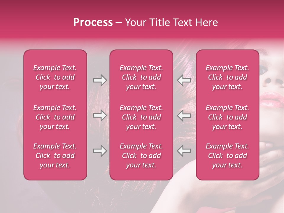 Makeup Hairstyle Woman PowerPoint Template