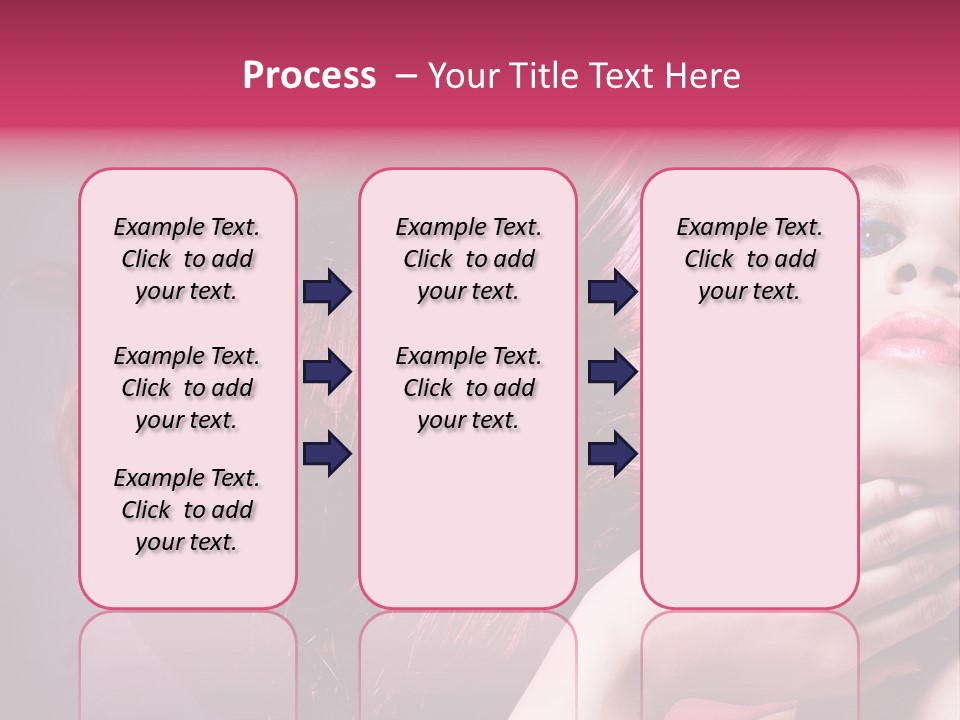 Makeup Hairstyle Woman PowerPoint Template