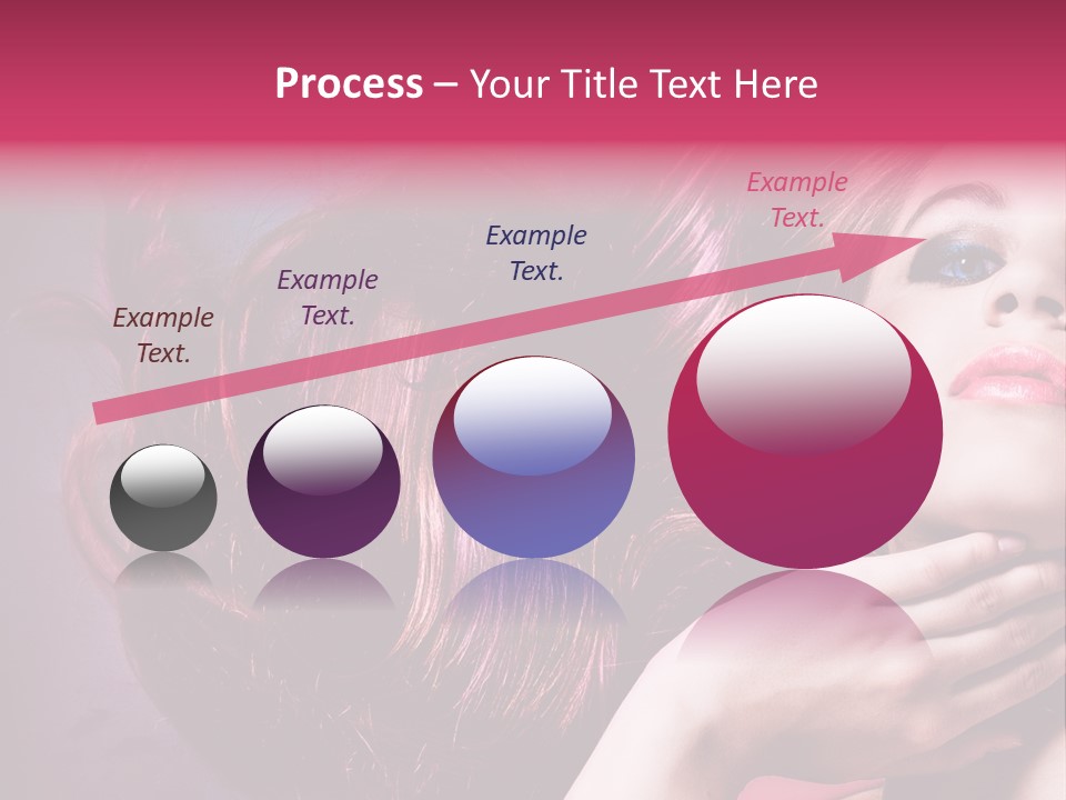 Makeup Hairstyle Woman PowerPoint Template