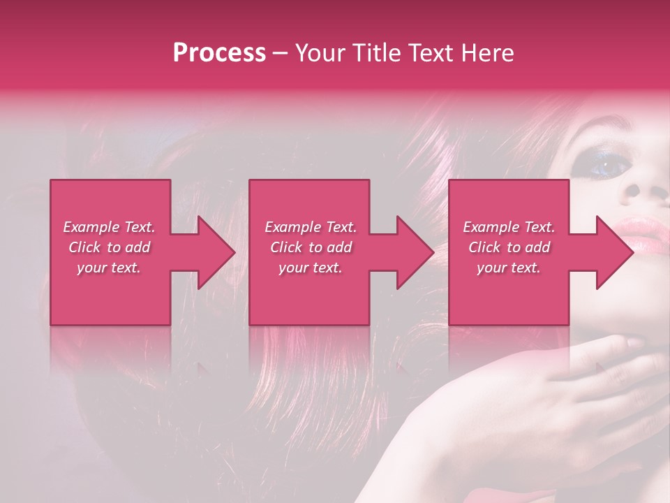 Makeup Hairstyle Woman PowerPoint Template