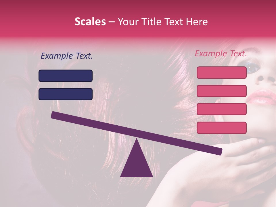 Makeup Hairstyle Woman PowerPoint Template