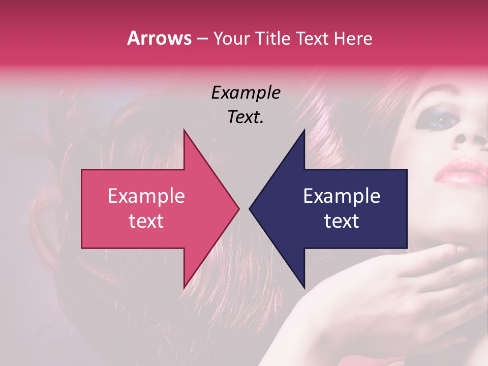 Makeup Hairstyle Woman PowerPoint Template