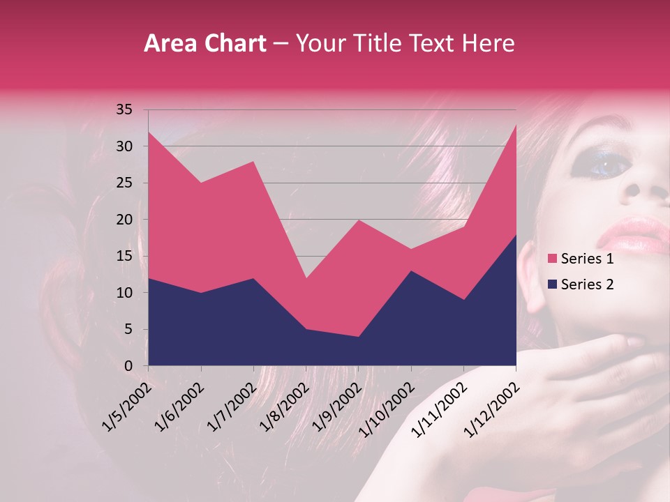 Makeup Hairstyle Woman PowerPoint Template
