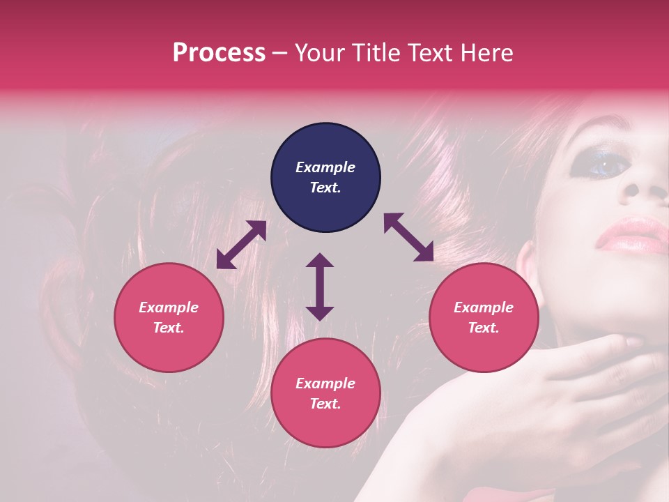 Makeup Hairstyle Woman PowerPoint Template