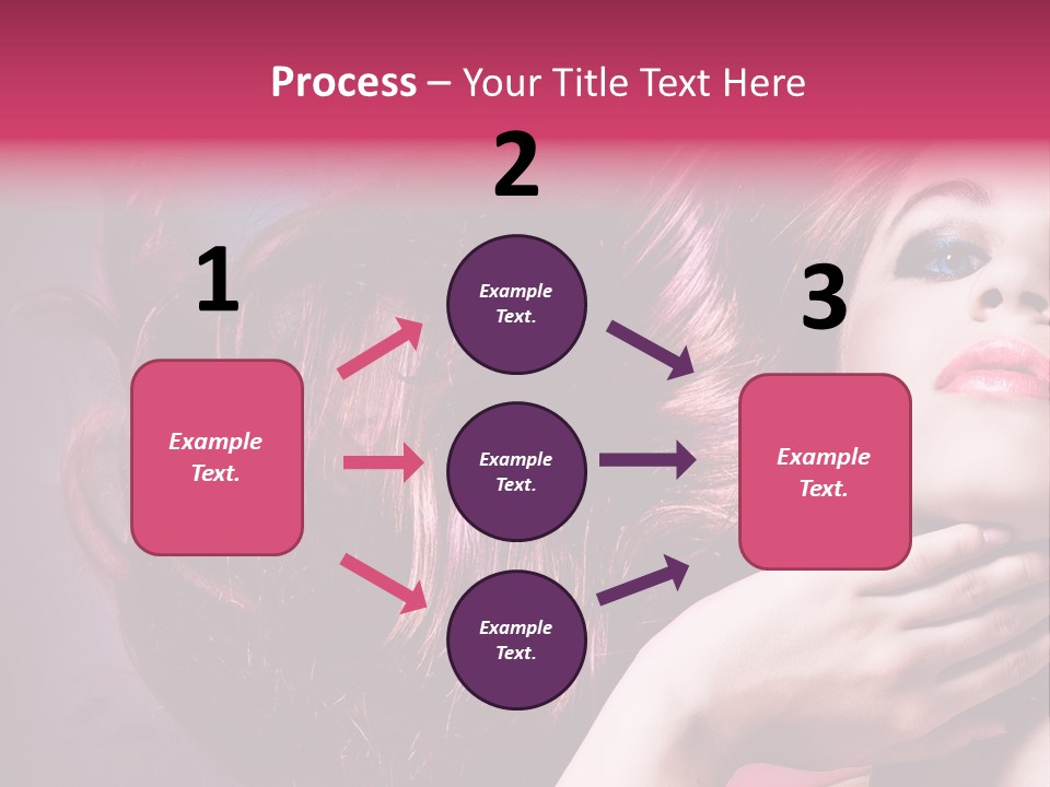 Makeup Hairstyle Woman PowerPoint Template