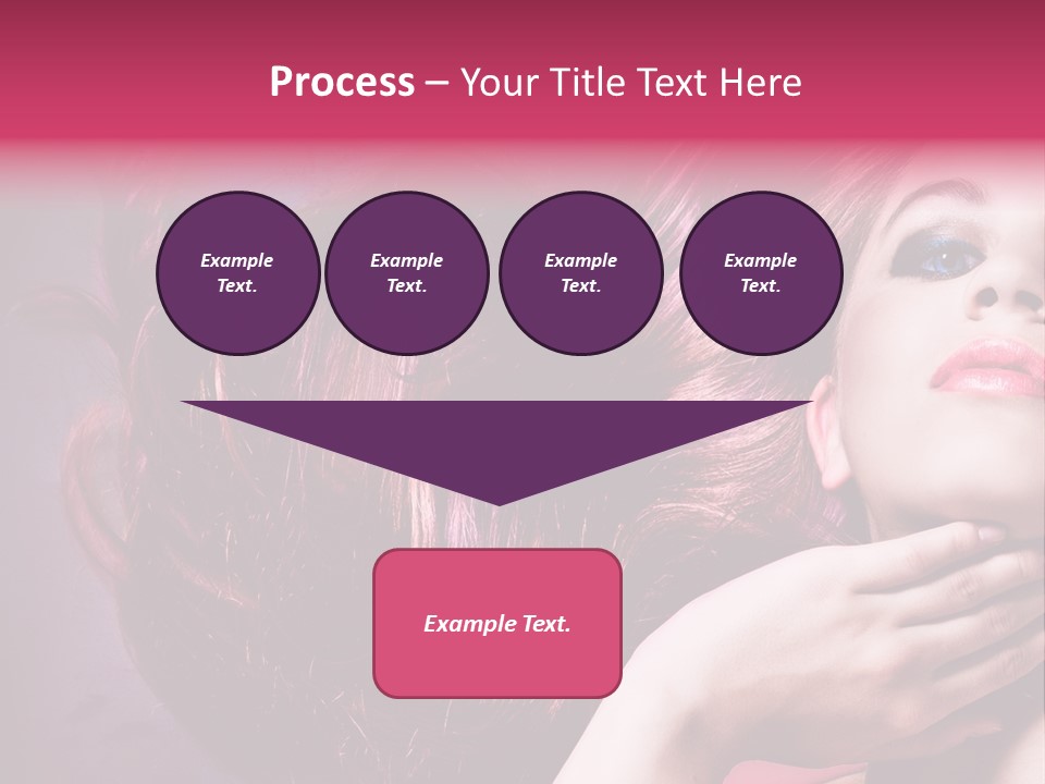 Makeup Hairstyle Woman PowerPoint Template