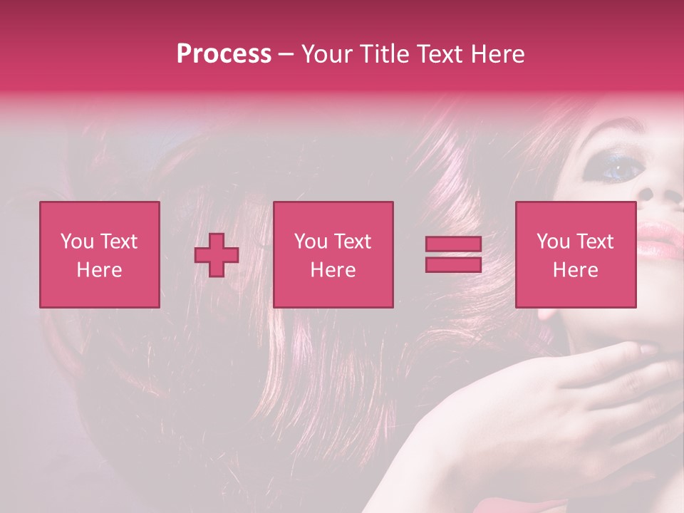 Makeup Hairstyle Woman PowerPoint Template