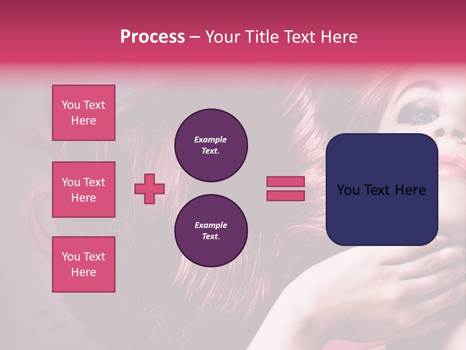 Makeup Hairstyle Woman PowerPoint Template