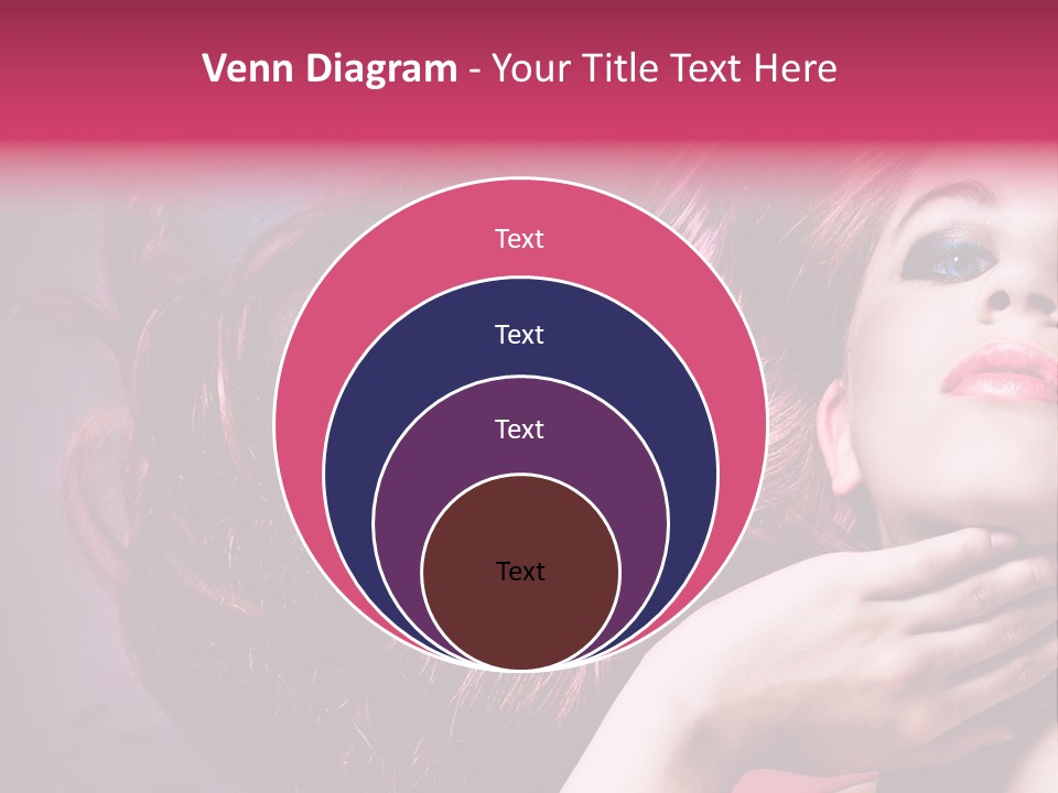 Makeup Hairstyle Woman PowerPoint Template