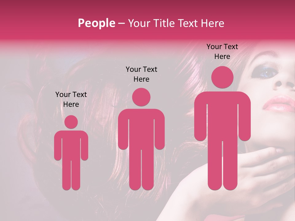 Makeup Hairstyle Woman PowerPoint Template