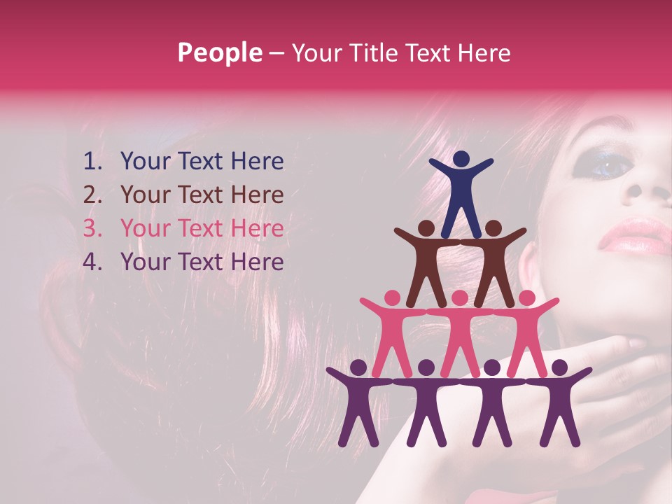 Makeup Hairstyle Woman PowerPoint Template