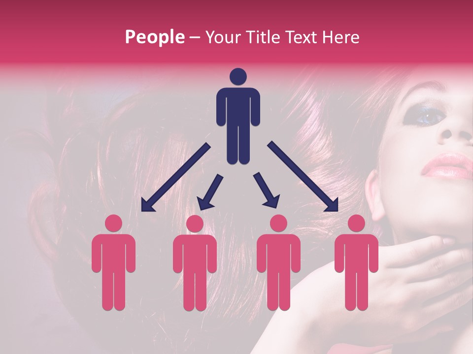 Makeup Hairstyle Woman PowerPoint Template