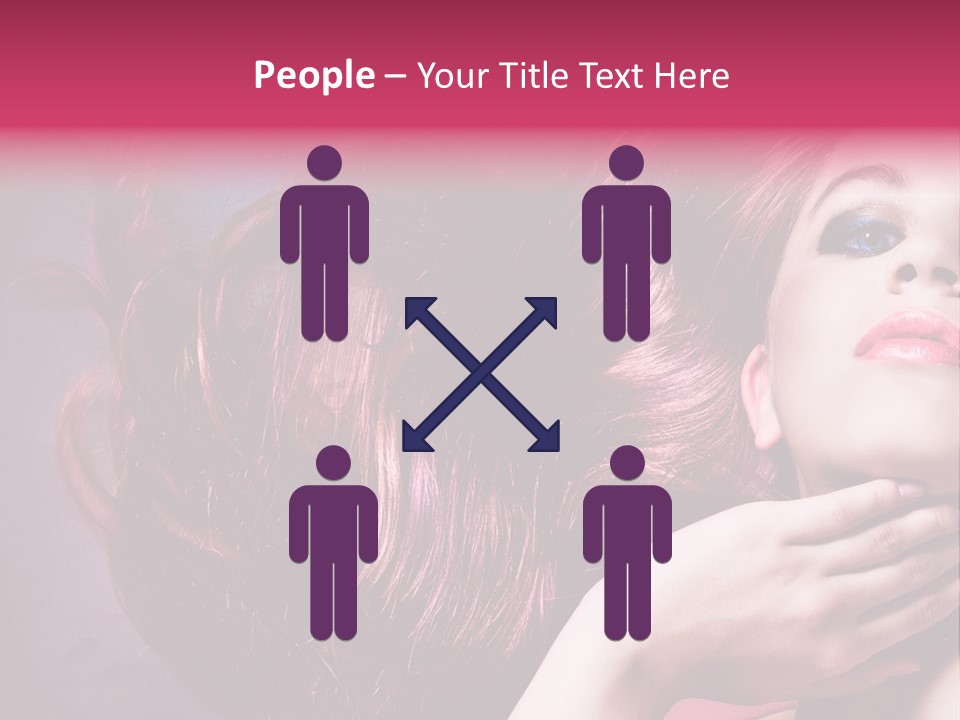 Makeup Hairstyle Woman PowerPoint Template