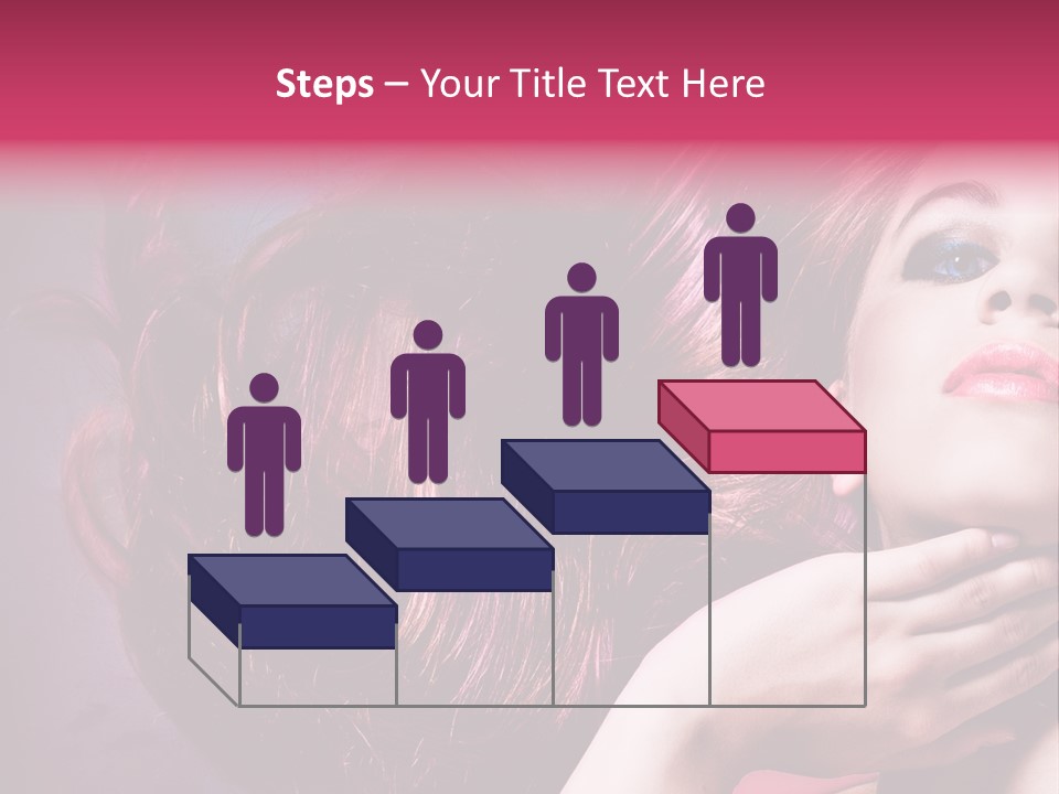Makeup Hairstyle Woman PowerPoint Template