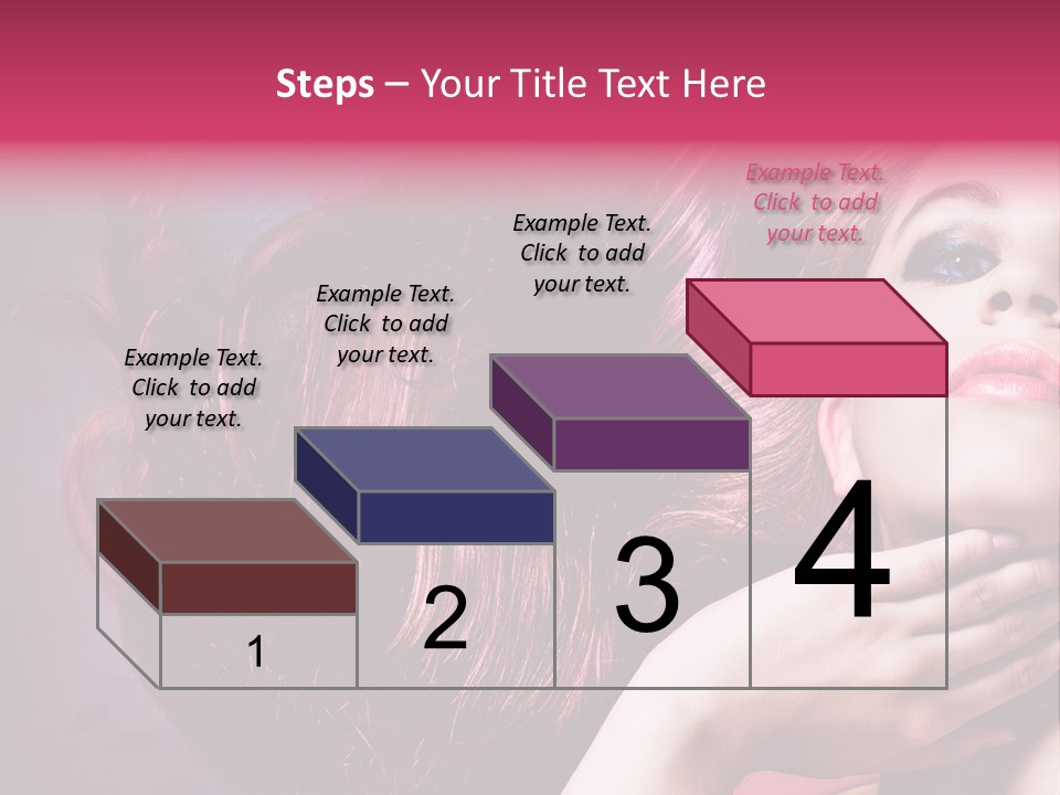 Makeup Hairstyle Woman PowerPoint Template