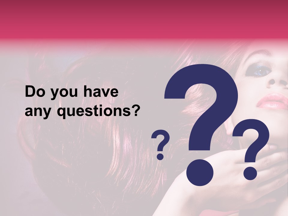 Makeup Hairstyle Woman PowerPoint Template