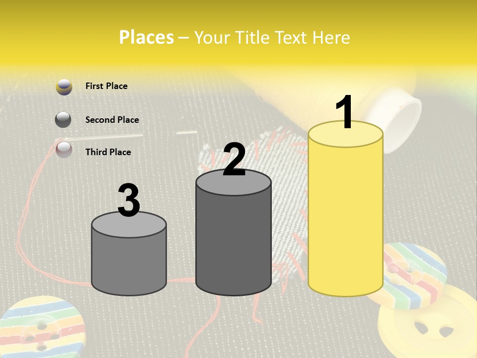 Pants Red Stitches PowerPoint Template