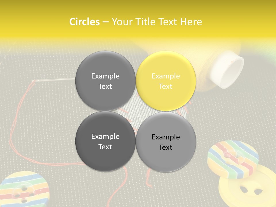 Pants Red Stitches PowerPoint Template