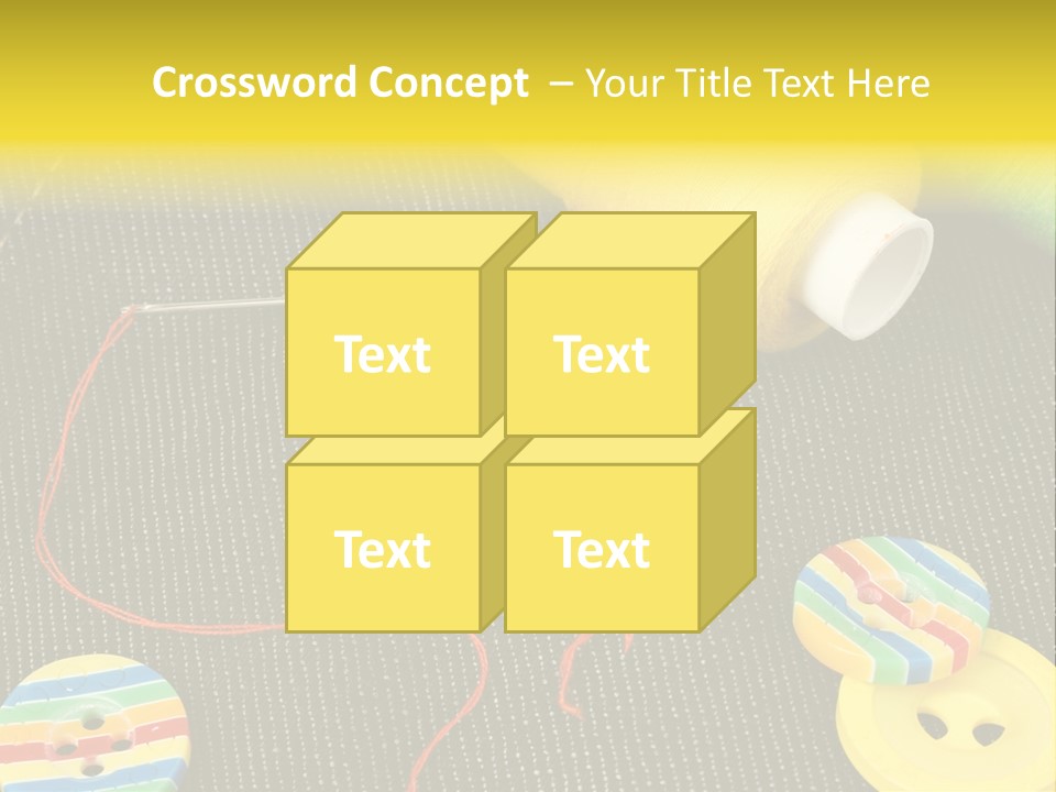 Pants Red Stitches PowerPoint Template