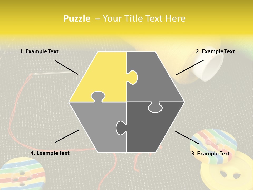 Pants Red Stitches PowerPoint Template