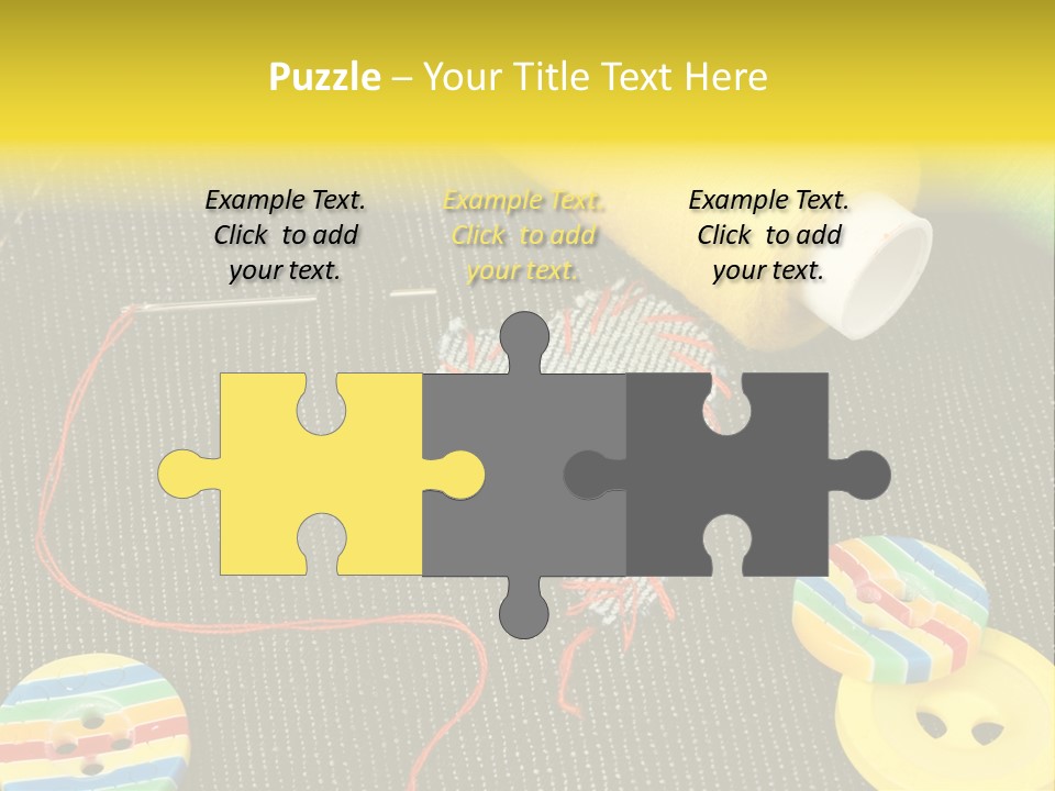 Pants Red Stitches PowerPoint Template