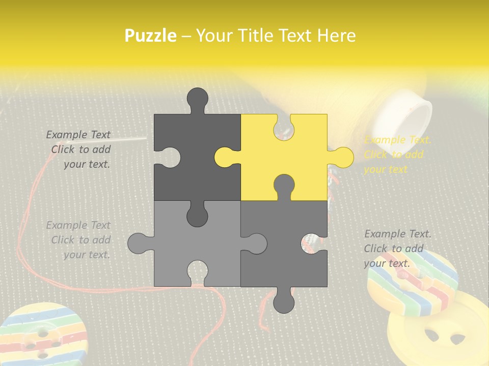 Pants Red Stitches PowerPoint Template