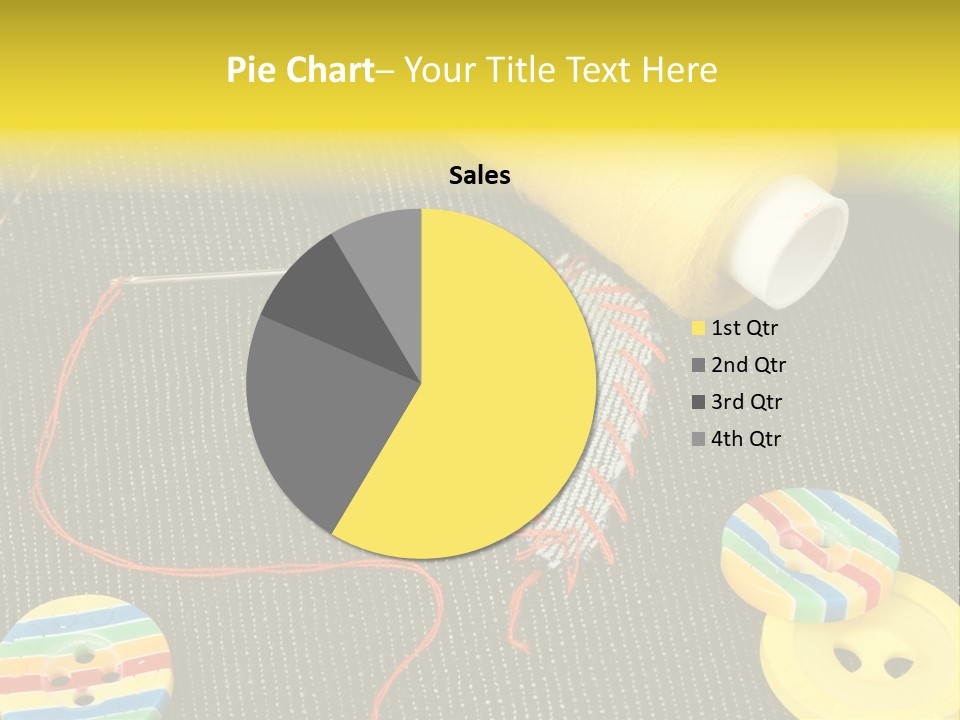 Pants Red Stitches PowerPoint Template
