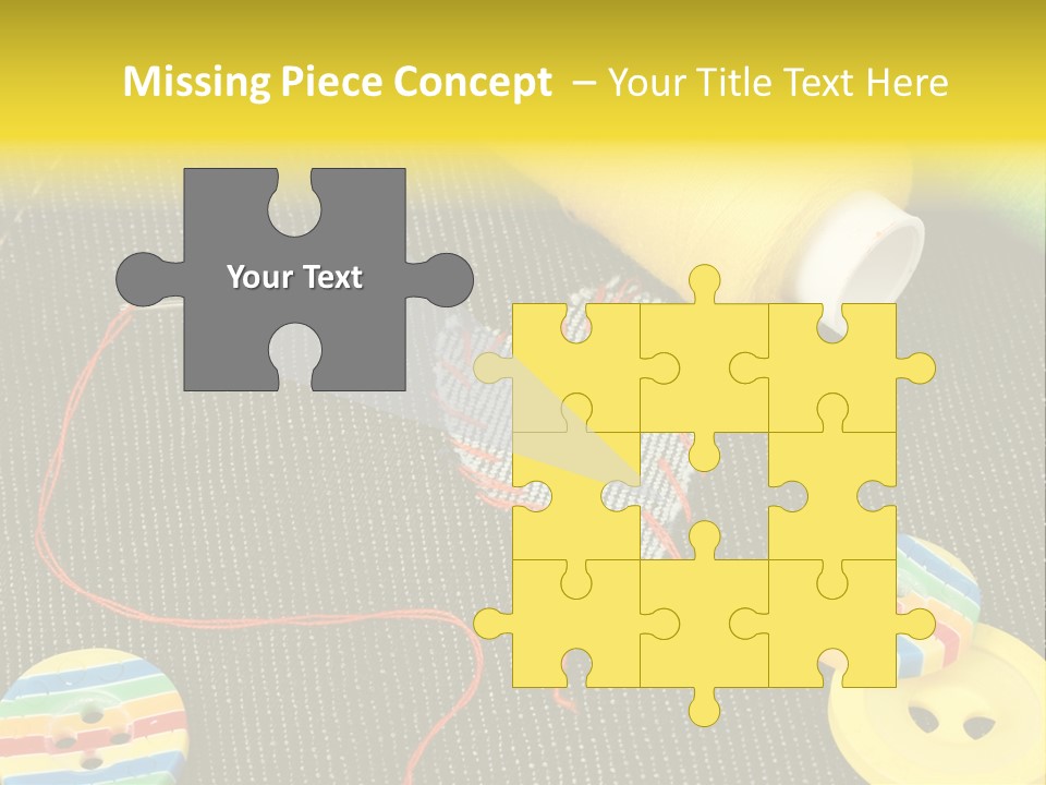 Pants Red Stitches PowerPoint Template