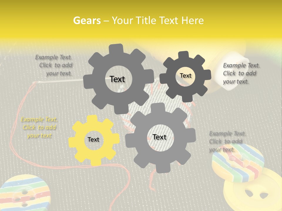 Pants Red Stitches PowerPoint Template