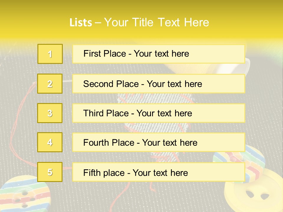 Pants Red Stitches PowerPoint Template