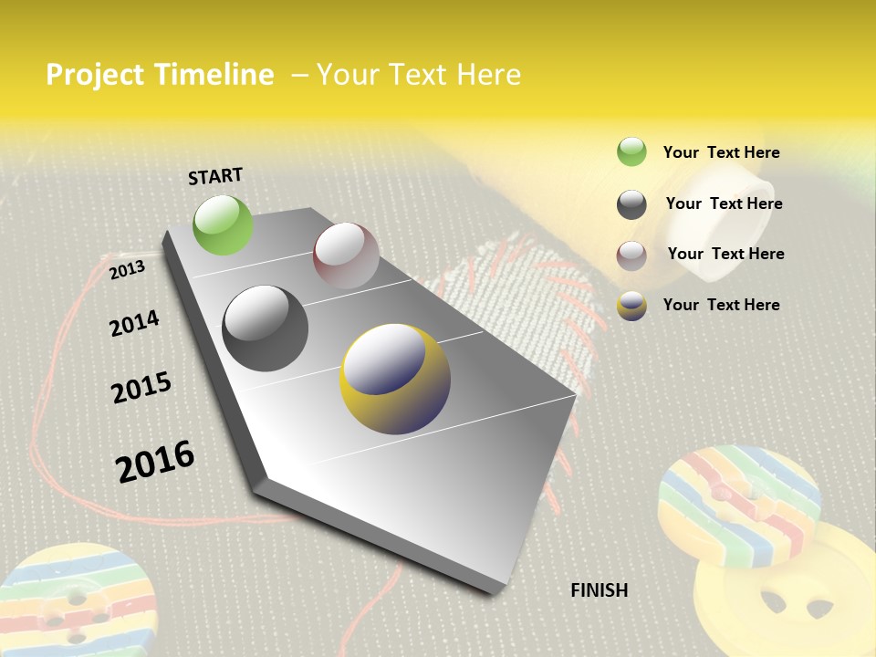 Pants Red Stitches PowerPoint Template