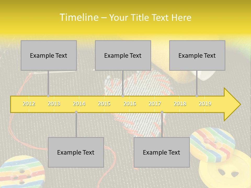 Pants Red Stitches PowerPoint Template