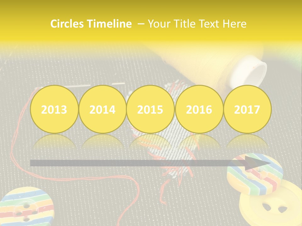 Pants Red Stitches PowerPoint Template