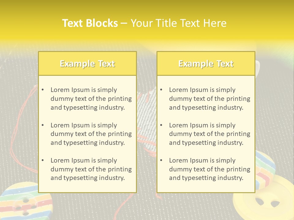 Pants Red Stitches PowerPoint Template