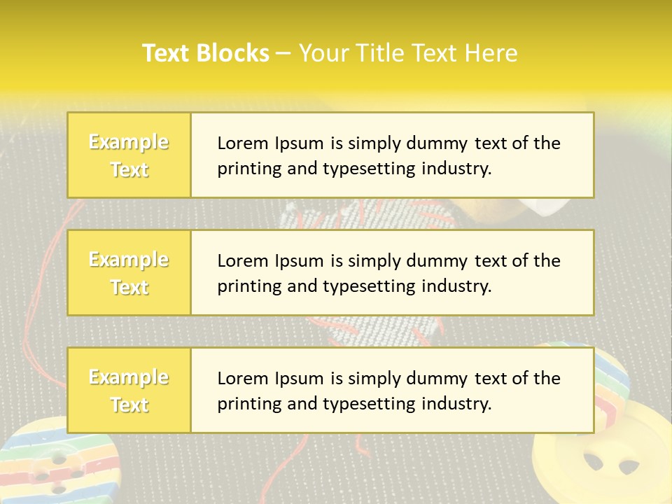 Pants Red Stitches PowerPoint Template