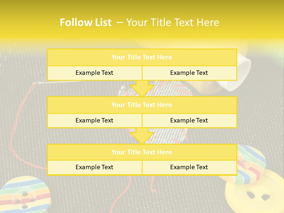 Pants Red Stitches PowerPoint Template