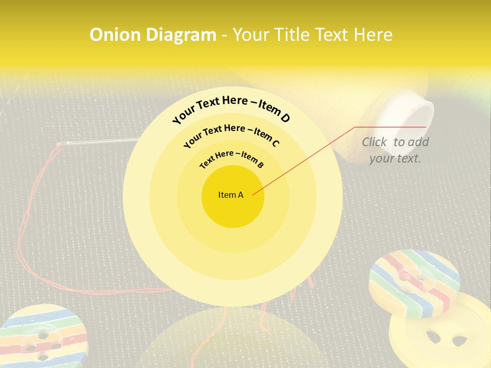 Pants Red Stitches PowerPoint Template