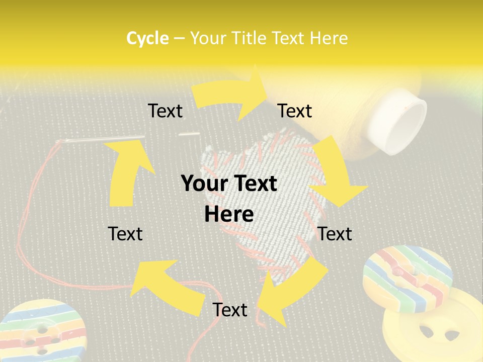 Pants Red Stitches PowerPoint Template