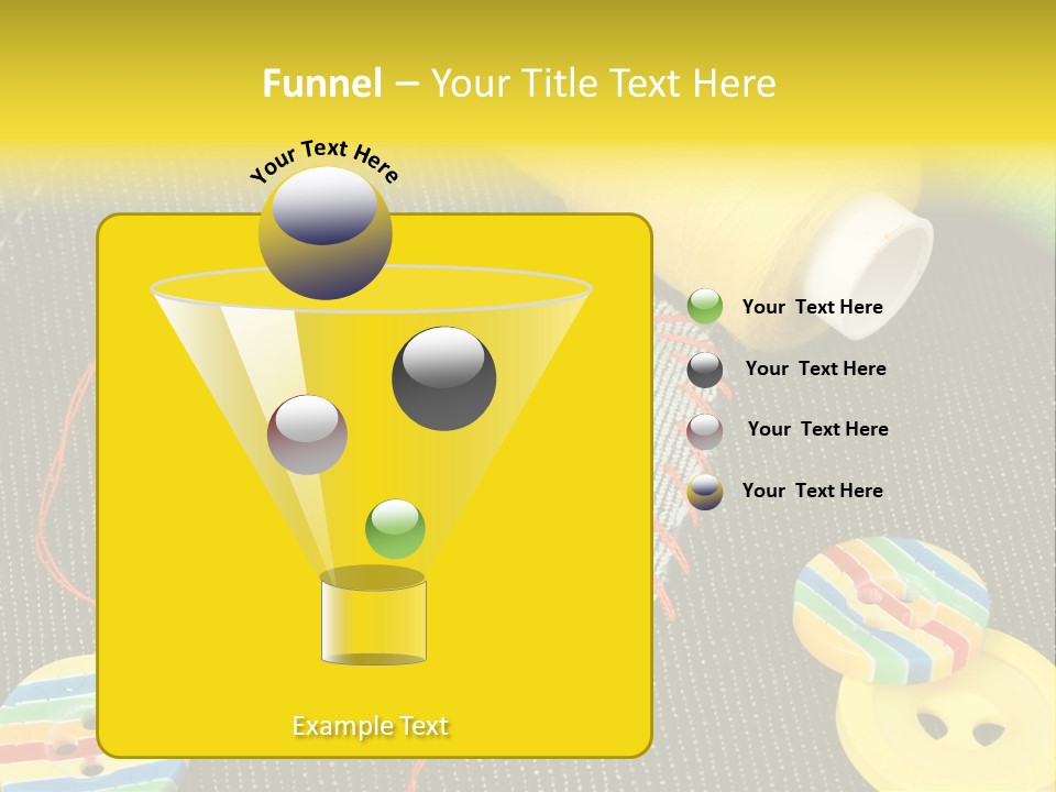 Pants Red Stitches PowerPoint Template