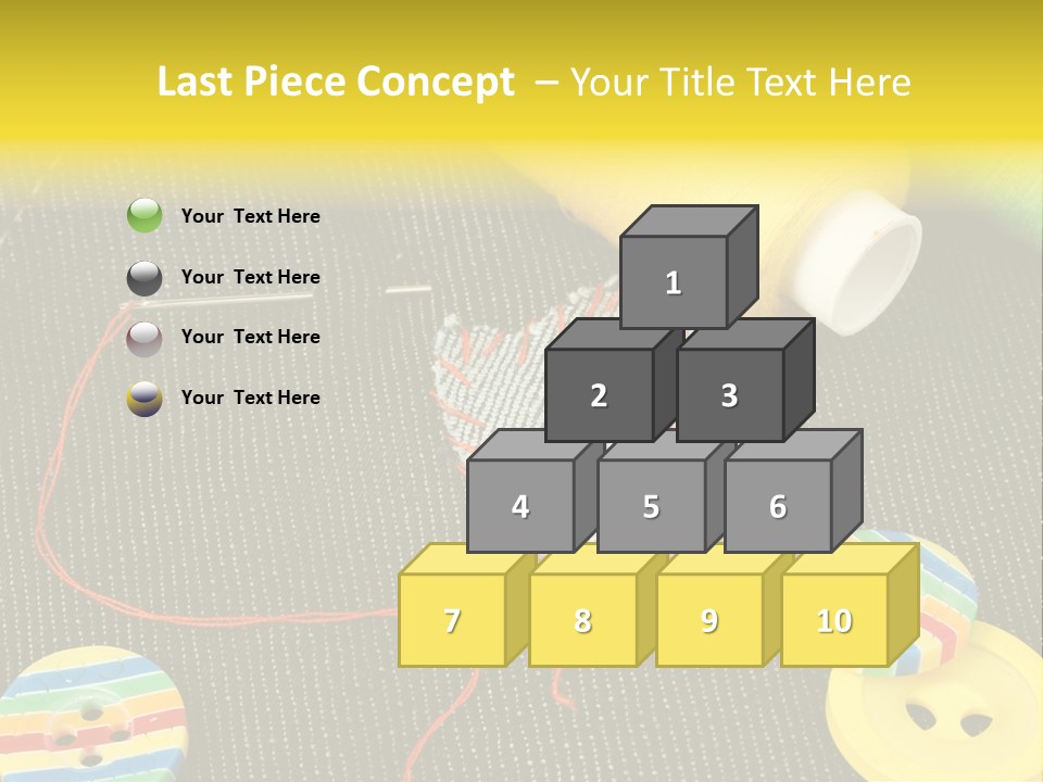 Pants Red Stitches PowerPoint Template