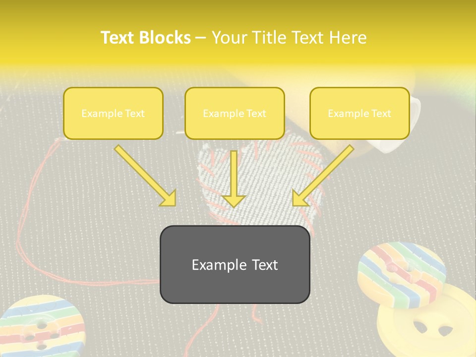 Pants Red Stitches PowerPoint Template