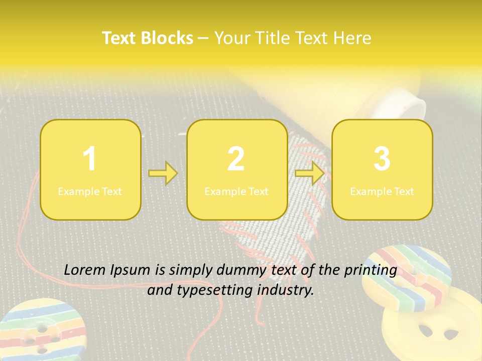 Pants Red Stitches PowerPoint Template