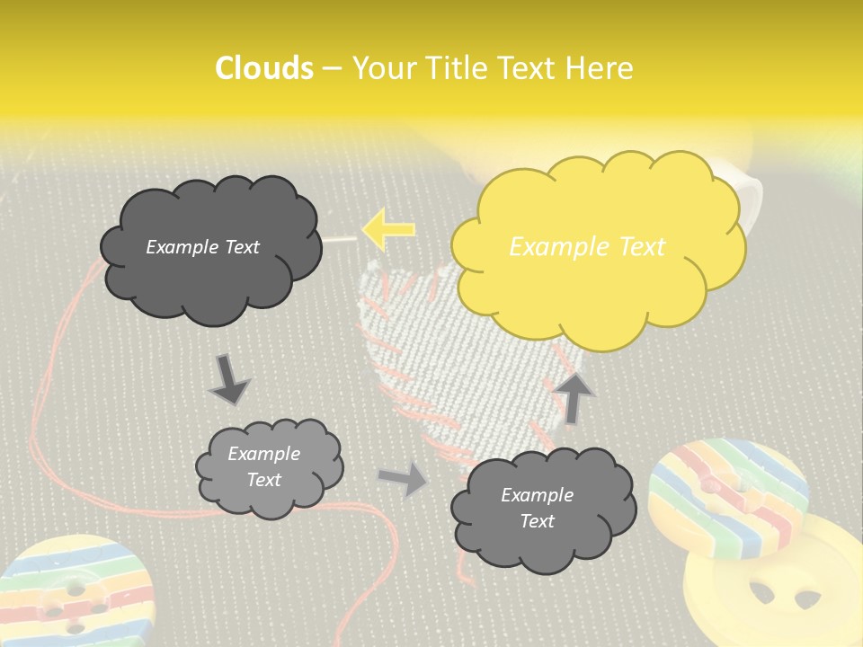 Pants Red Stitches PowerPoint Template