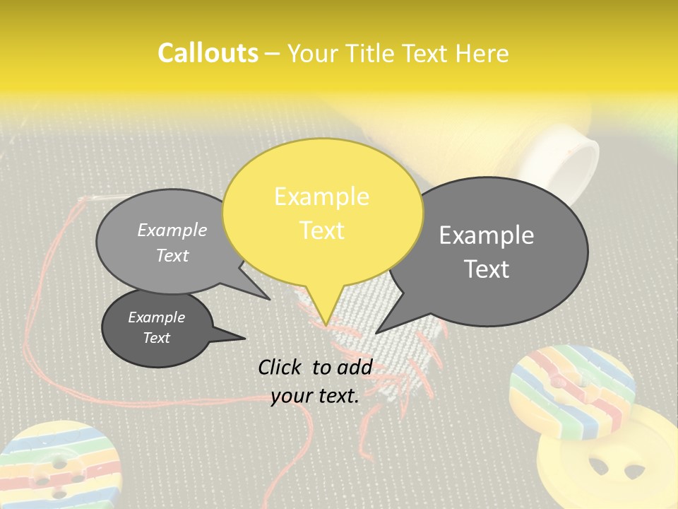 Pants Red Stitches PowerPoint Template