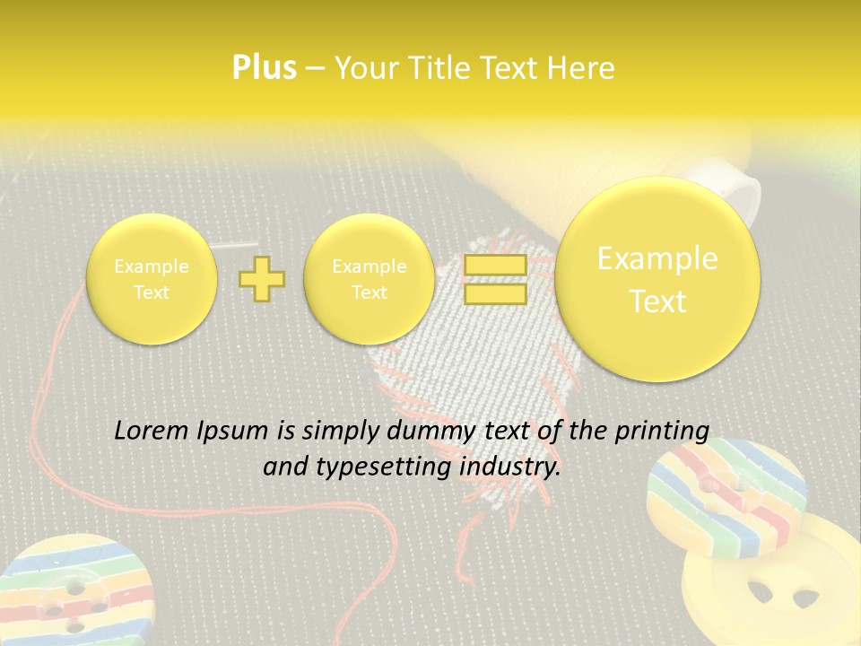 Pants Red Stitches PowerPoint Template