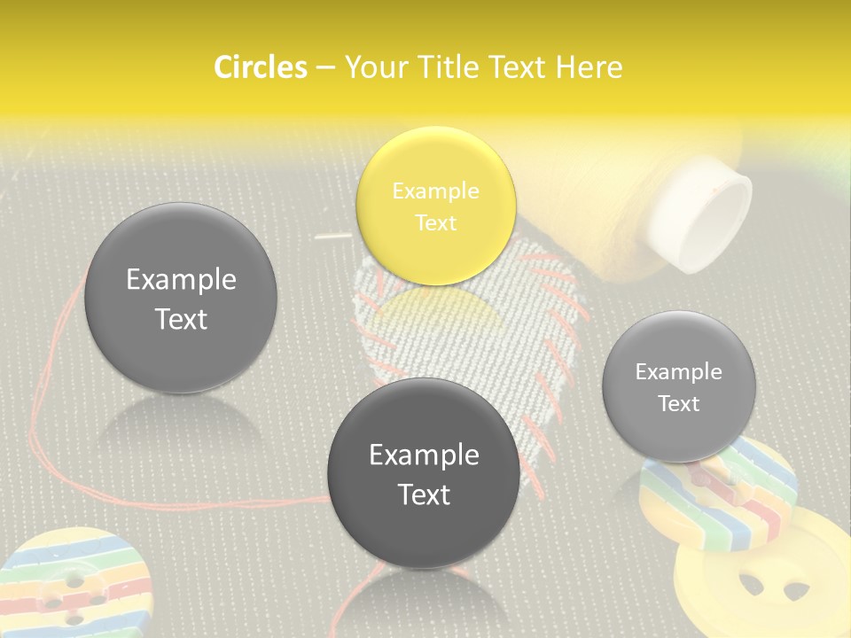 Pants Red Stitches PowerPoint Template